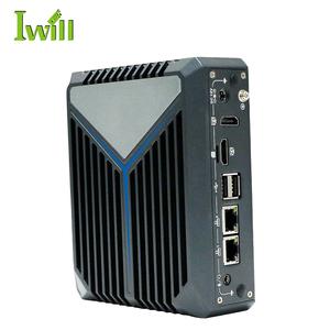 Computadora compacta delgada N100 Pocket Mini Pc 2LAN 6USB 2COM 2HD 4K Quad Core Linux Micro computadora para control industrial - Product Image 3