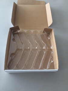 Thức ăn nhanh đen vận chuyển hộp 1kg bánh rán bao bì khay với nhựa <span class=keywords><strong>Eclair</strong></span> chèn cho bánh Sushi bánh pizza vỉ quá trình - Product Image 3