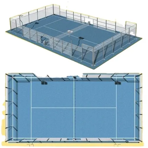 buy custom logo sport field tennis court padel tennis court price paddle tennis platform court