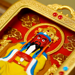 Qianguyi Thangka kolye Lord Wu kolye muska tibet kültür çin hediyeler feng feng shui