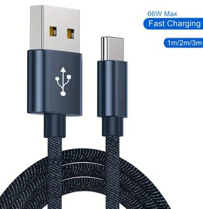 三星小米华为多色3A USB C型快速充电电话线15/16编织充电器数据线 - Product Image 4