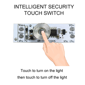 DC12V 24V Touch con oscuramento mano sweep sensore di movimento a infrarossi Pir interruttore LED armadio sensore di luce modulo - Product Image 5
