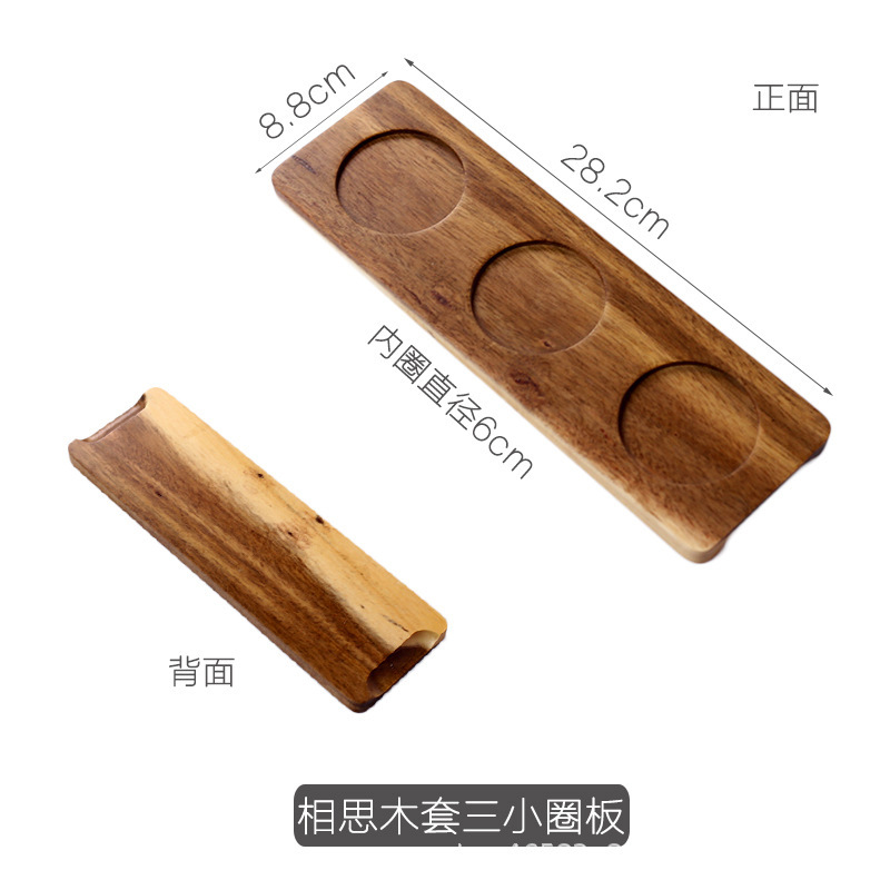 Bandeja para tazas con 3 asas redondas, 28,2*8,8 CM