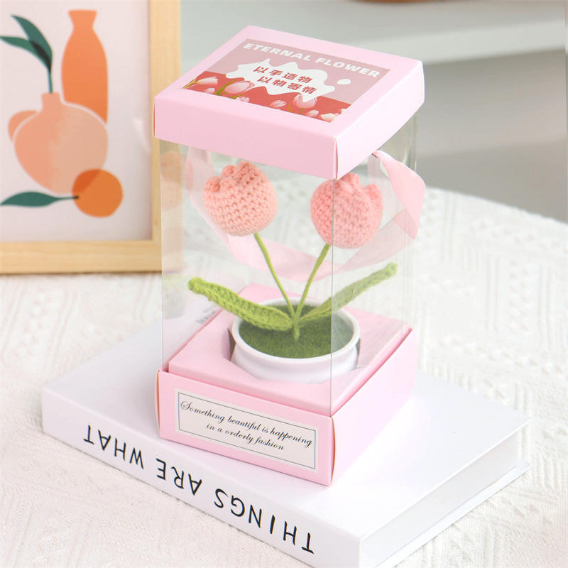 Tulipe rose 2 têtes
