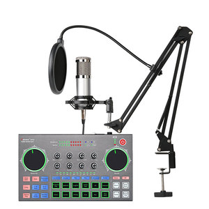 Yarmeeプロマイクusbオーディオインターフェースオーディオサウンドカードとスタジオコンデンサーマイクストリーミングミキサー - Product Image 1