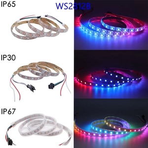 WS2811 RGB LED striscia di luce 5050 SMD 30 60 LED Controller esterno 1 IC tecnologia indirizzabile brillante normale DC12V - Product Image 3