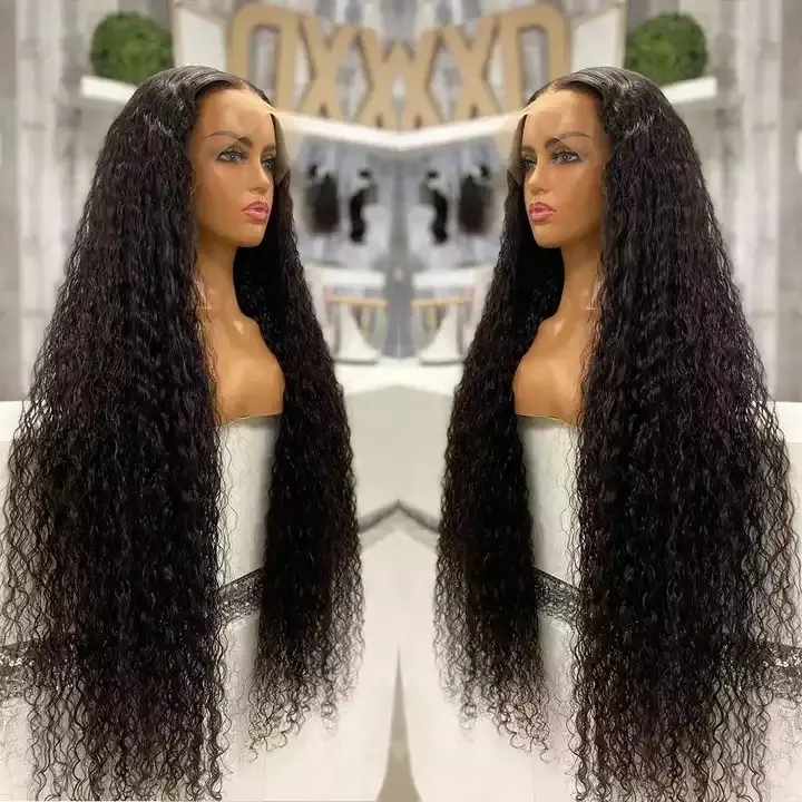 सस्ते पानी की लहर Wigs मानव बाल फीता सामने ब्राजील HD फीता ललाट विग विक्रेताओं 360 पूर्ण फीता मानव बाल विग काले महिलाओं के लिए