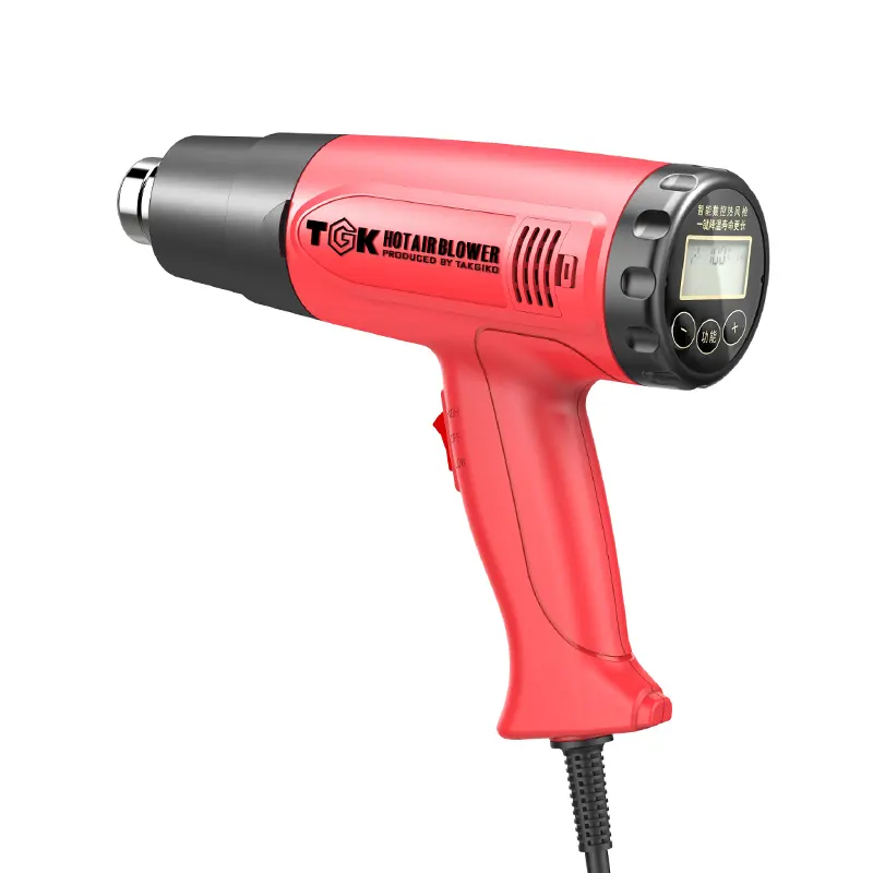 HG3320ES-Mini soplador eléctrico Industrial portátil, pistola de calor de aire caliente para película retráctil, 2000W, TGK