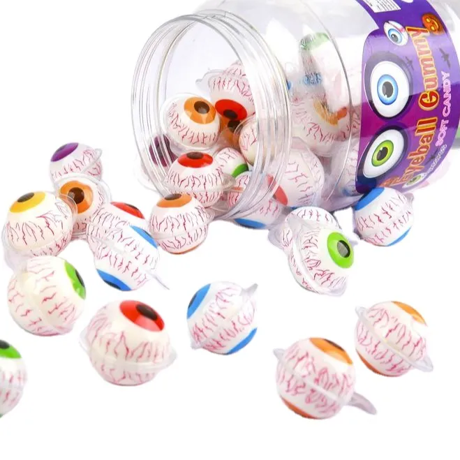 Bán buôn tùy chỉnh nhãn hiệu riêng nhãn cầu Gummy kẹo