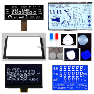 Sfondo blu COB Display LCD modulo con testo bianco macchinari industriali beni di consumo segmento Display retroilluminazione a LED - Product Image 1