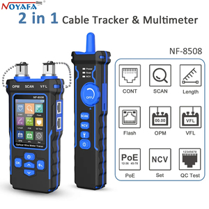 Projektör NF-8508 ağ kablo test cihazı LAN optik güç ölçer cihazı LCD ekran ölçü uzunluğu kablo test cihazı kablo Tracker - Product Image 3
