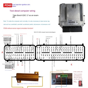 Simulador de encendido de inyección de combustible PD60, equipo de prueba de plataforma de mantenimiento ECU para tablero de ordenador de vehículo de gasolina y diésel - Product Image 4