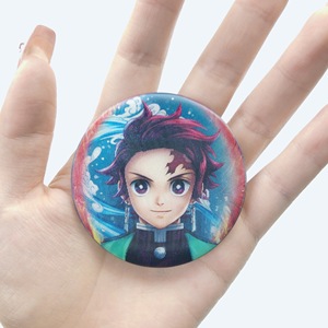 カスタムアニメバッジギフトセブンドラゴンボールブリキ3Dメダルブローチゴーストデーモンスレイヤーグラデーションメタルブローチお土産