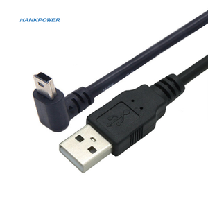 USB 2.0公到迷你USB b型5pin 90度上下和左右角公数据电缆0.25m/0.5m/1.8m/5m - Product Image 2