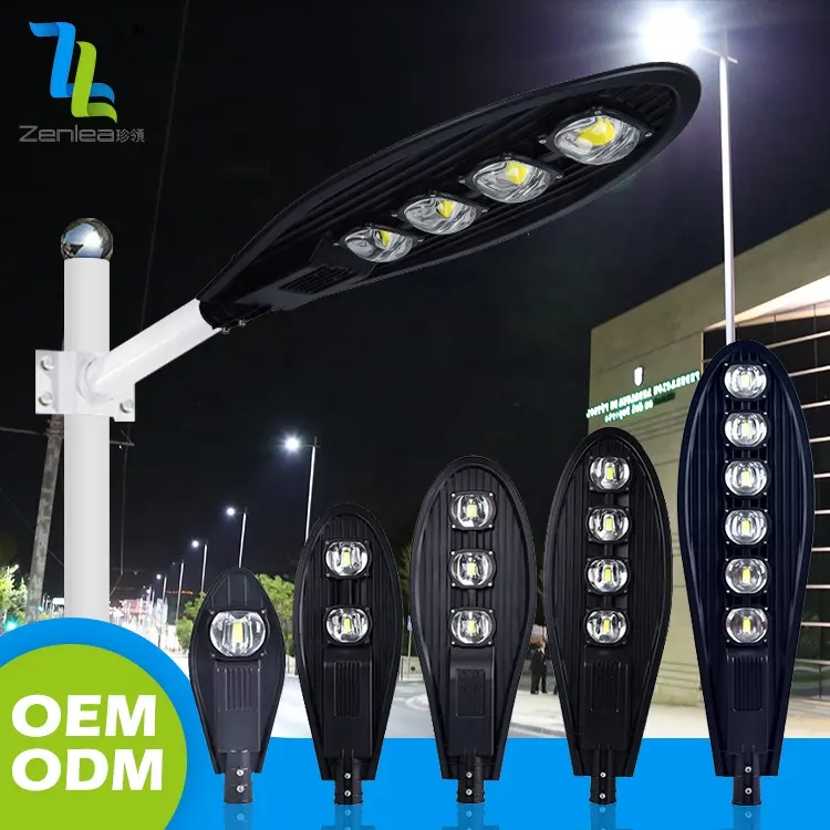 Farola impermeable IP65 para exteriores, iluminación de jardín, farola de aluminio, 30W, 50W, 80W, 100W, 150W, 200W, 250W, 300W, Cobra COB, luz de calle Led