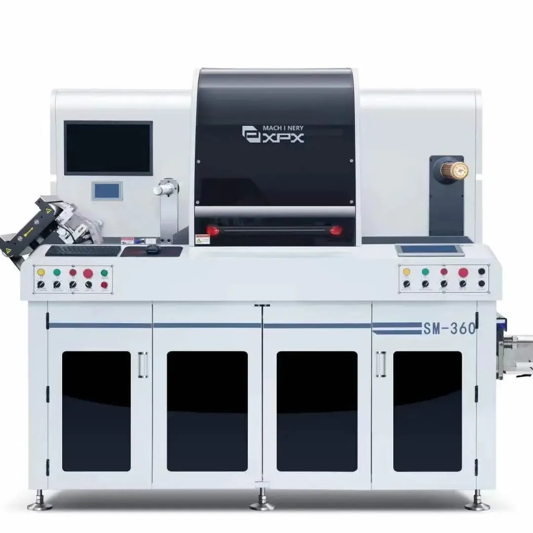SM-360 CCD camera label digital die cutting machine high value easy operating for cutting various sticker label