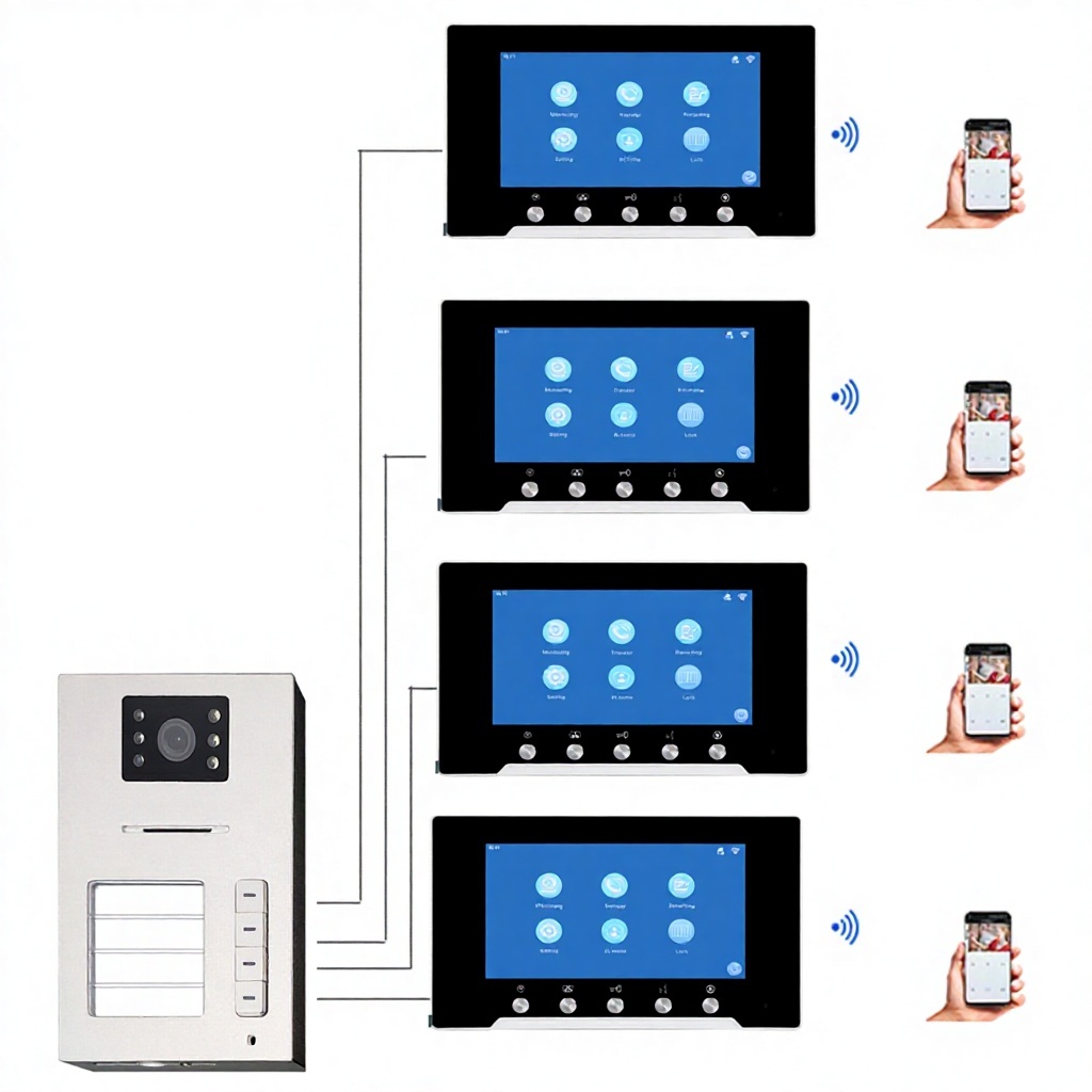 1 indoor screen+ 1 outdoor unit