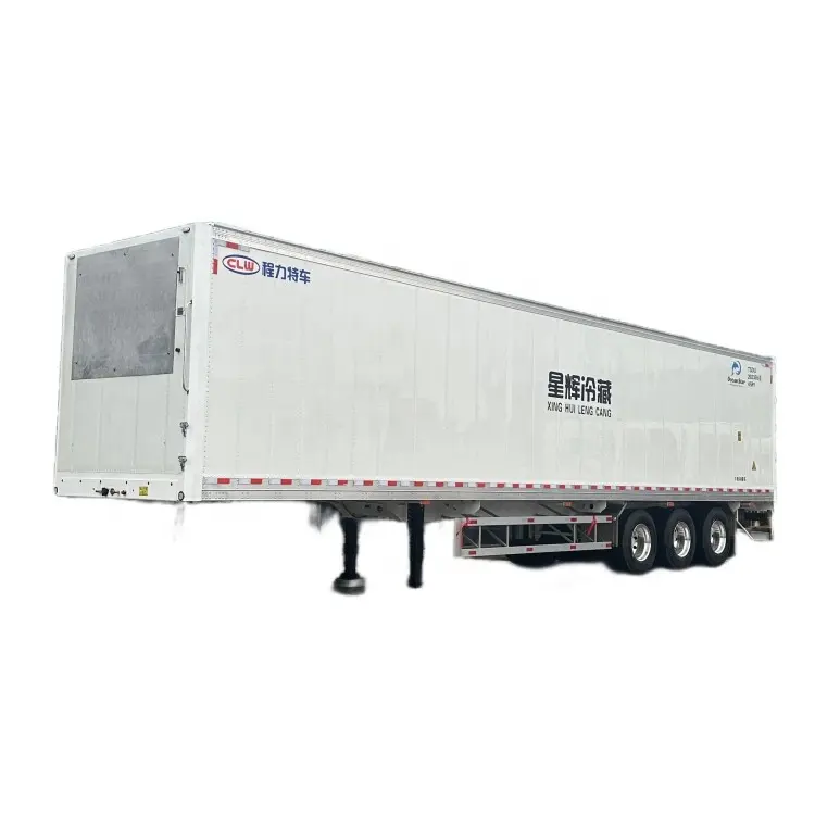 Precio de fábrica 13,6 M Van Box Multi-temp Refrigerated Reefer Semi Trailer