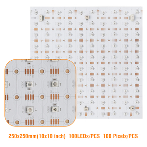 VH освещение RGB Светодиодное цифровое гибкое индивидуально RGBIC адресуемое Панельное освещение 100 пикселей модуль матрица светодиодный листовой свет - Product Image 4