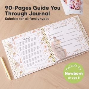 Custom Baby First Year Journal Memory Book <strong>Memoir</strong> Record Notebook Printing for Baby - Product Image 3