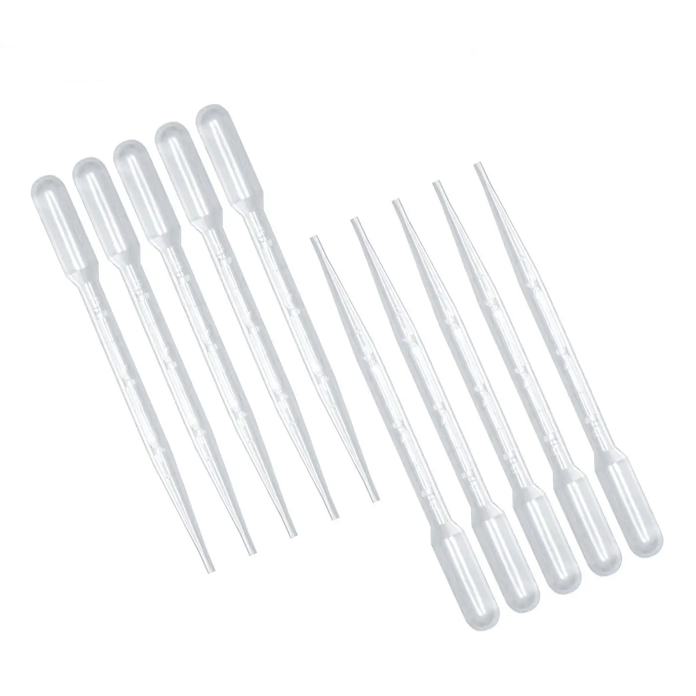 Fábrica 3ml no estéril desechable laboratorio graduado plástico transferencia cuentagotas Pasteur pipetas