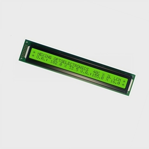 Modulo display lcd a tempo di consegna di 3 giorni per interfaccia parallela industriale display lcd 40x2 4002 con sfondo verde giallo - Product Image 1