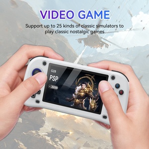 ポータブルG28ハンドヘルドゲームコンソール4.3インチHD IPSスクリーン2100mAh 64GBレトロゲームプレーヤーPS1 PSPマルチシミュレータをサポート