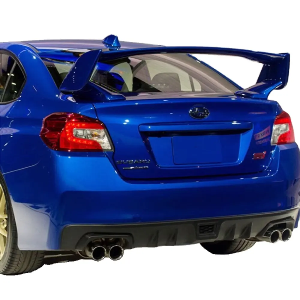 Alerón de coche para Subaru WRX 3 uds alerón de maletero grande WRX STI accesorios 09-15 Bodykit CARBONO SIN PINTAR negro ABS Material 2013 +