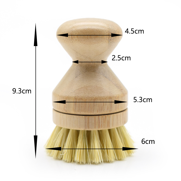 Colore chiaro - Spazzola in sisal - Marrone