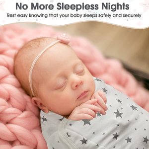 Bộ Quà Tặng Em Bé Mới Sinh Bộ 3 Gói Quấn Em Bé Bằng Vải Cotton, Túi Ngủ Có Thể Điều Chỉnh Cho Trẻ Sơ Sinh - Product Image 6