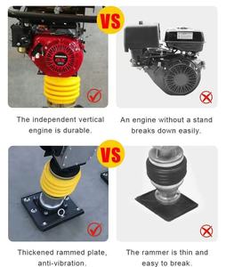 Taşınabilir kompakt benzinli toprak kum toprak Wacker darbe atlama Jack actor ktör titreşimli titreşimli tokmak Metal sıcak ürün - Product Image 3
