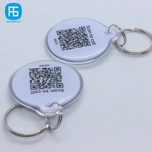 Printing QR <strong>Code</strong> Numbers Customizable URL Program RFID Keychain 213 1K 4K Chip NFC Pets Tags