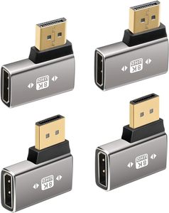 8K para HDMI 2,1 convertidor de ángulo recto enchufe 90 270 grados hembra a hembra Micro Mini para adaptador de extensión HDMI 8K - Product Image 4