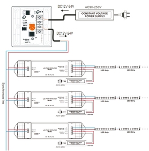 BC-961 DC5V - 24V 1-канальный высокочастотный 10A Pwm сигнал светодиодный PWM ретранслятор мощности Светодиодный усилитель для RGB контроллер DMX512 декодер - Product Image 5