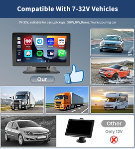SUNWAYI Wireless Carplay 7 Inch Screen Universal Car Multimedia Video Player Android Auto Touch Screen Car <strong>Monitor</strong> - Product Image 5