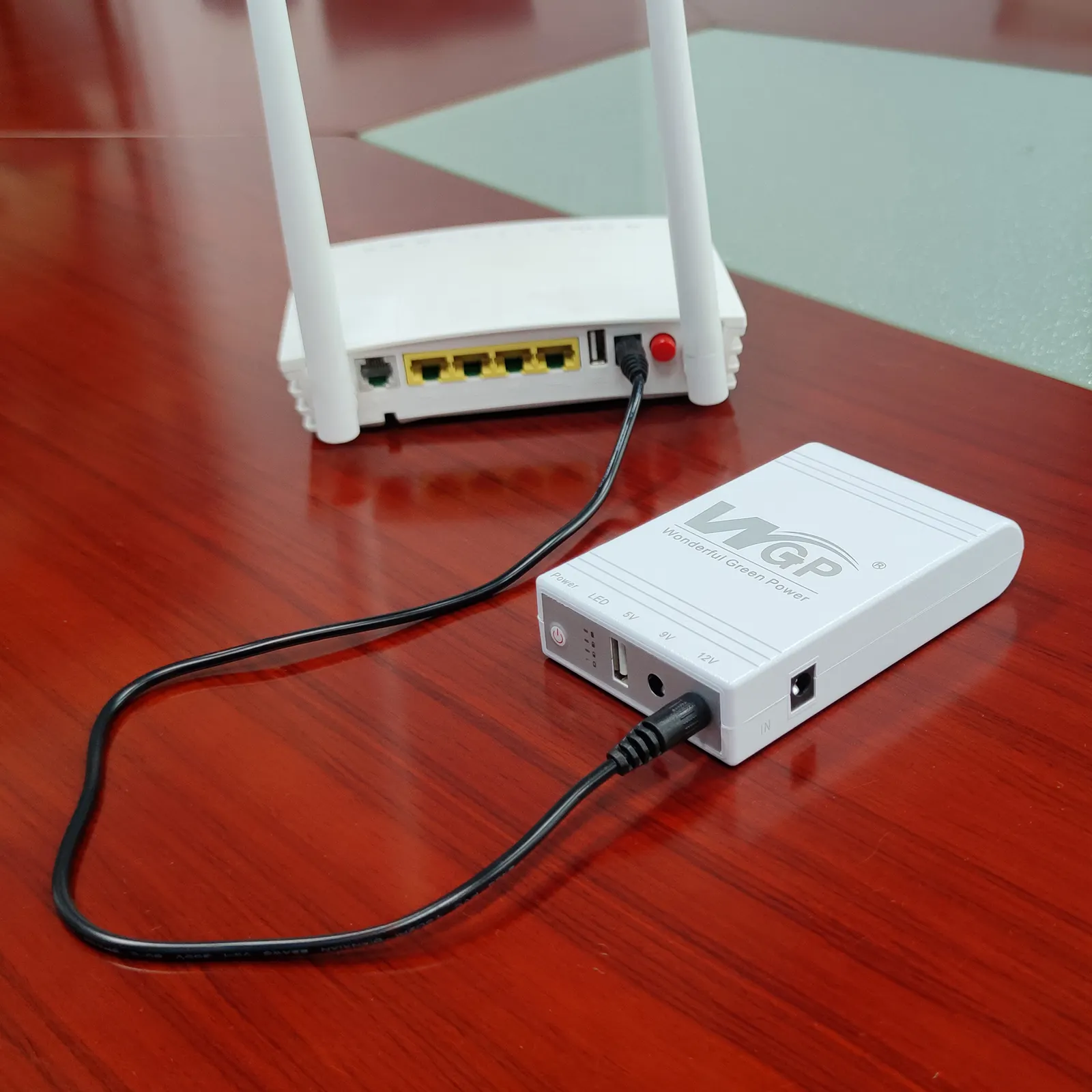WGP ультра-большой емкости 10400 мАч DC mini ups с модельным WGP-103 для Wi-Fi маршрутизатора ONU