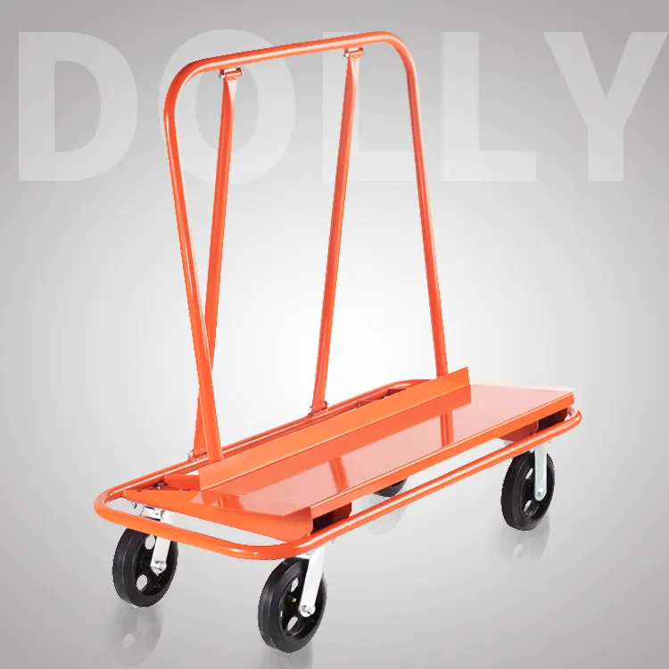 Industry trolly Drywall dolly cart 4 wheels trolley with CE approval