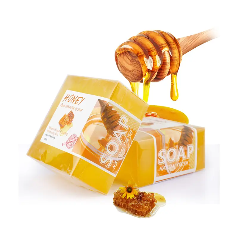 Honigs eife 100 g handgemachte Kräuter haut aufhellung Rasier bad Hotel Bar Körper Gesichts reinigung Benutzer definierte Form Etikett Honigs eife