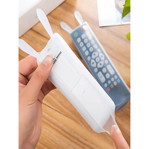 Tavşan tasarımı, dekoratif kulaklar, toz geçirmez ve uzaktan C için su geçirmez şeffaf kapak ile Mini silikon uzaktan kumanda kapakları - Product Image 1