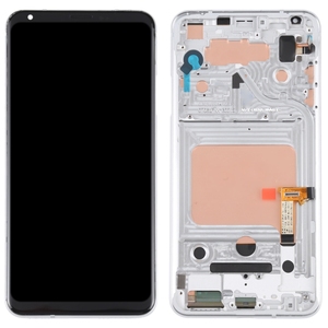 Silver <strong>LG</strong> V30 Full LCD Screen and Digitizer Assembly with Frame 1-Year Warranty - Product Image 2