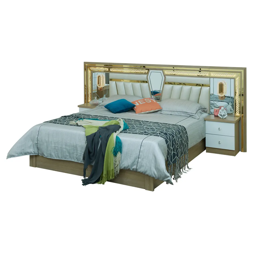 Hotel kamar standar Ratu Tempat Tidur B & B kamar tidur ruang tamu disesuaikan tempat tidur ganda set lengkap furnitur kombinasi