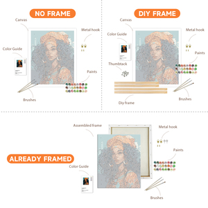 Orfon dropshipping sơn bằng số Kit cho người mới bắt đầu tự làm, Bán Buôn Acrylic sơn các sôi động khiêu vũ của một <span class=keywords><strong>Betta</strong></span> cá - Product Image 3