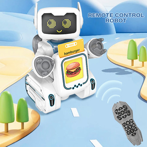 Yeni ürün erken eğitim çocuklar akıllı akıllı robotlar programlama uzaktan kumandalı Robot Flash kart ile