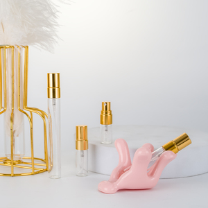 Xách tay 2ml 3ml 5ml 10ml Mini rỗng kính nước hoa mẫu <span class=keywords><strong>Atomizer</strong></span> Tester lọ phun Màn hình in vàng nắp nhôm - Product Image 5