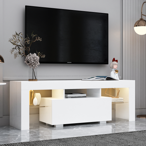 Blanc + MDF + 50-59 pouces