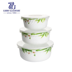 Nhà cung cấp nhà máy thủy tinh 3 cái bát đặt cheapopal bát thủy tinh đặt Baking Chảo Opal Glass bakeware cho khách sạn dịch vụ nhà hàng - Product Image 6