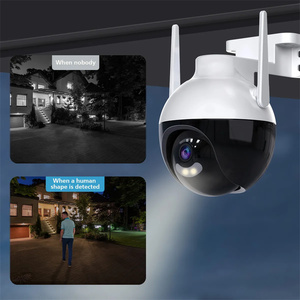 3mp全彩夜视wifi摄像头人体检测audble报警双向音频ip66户外安全摄像头 - Product Image 4