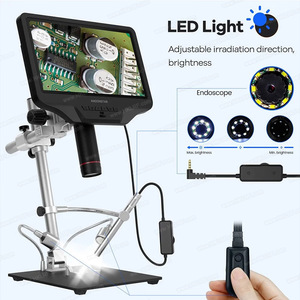 Microscopio Digital AD409 Pro-ES con pantalla LCD ajustable de 10,1 pulgadas con endoscopio y pantalla FHD para reparación electrónica - Product Image 2