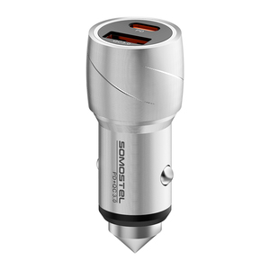 Hot Sale SMS- A111 PD &amp; QC3.0 38W Power Fast Charge 5V <strong>2</strong>.4A Quick Car Charger Dual USB Output with Type c to Type c <strong>2</strong> <strong>in</strong> <strong>1</strong> - Product Image 2
