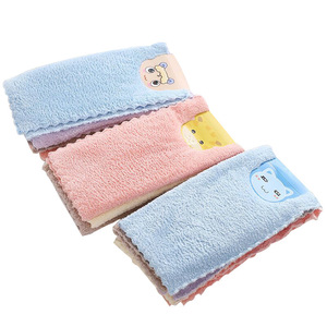 Çok renkli toptan özel mikrofiber 3*30 mutfak temizlik havlusu mercan polar hızlı kuru mikrofiber havlu - Product Image 1